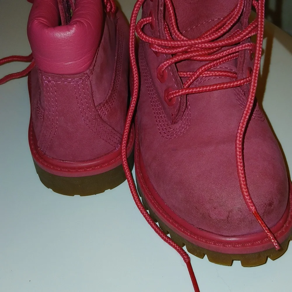 Timberland Pink Toddler‎ girls boots Size 8